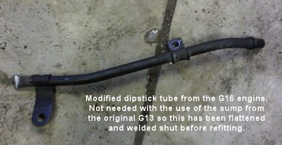 Modified G16B dipstick